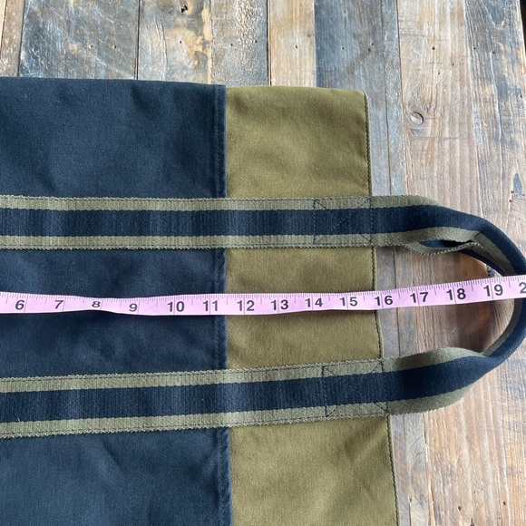 💥VINTAGE HERMES FOURRE TOUT BAG | TOTE BAG COLORS BLACK & ARMY GREEN🧶 - Picture 8 of 10